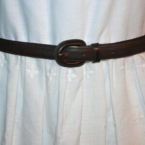 Vintage Brown Leather Belt